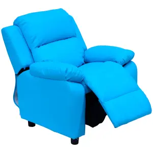 HOMCOM Kids Recliner Armchair Game Chair Sofa Children Seat In PU Leather