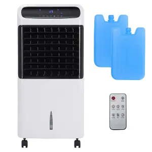 2 in 1 Portable Freestanding  Electric Fan Heater White Fan Air Cooler and Fan Heater,Upper Half Air Heater Outlet