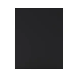 GoodHome Pasilla Matt carbon Matt carbon thin frame slab Standard End panel (H)720mm (W)570mm