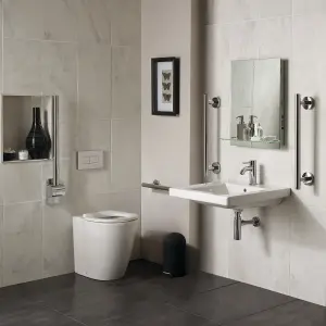 Ideal Standard Concept Freedom White Back to wall Round Comfort height Toilet set with Soft close seat & Concealed cistern