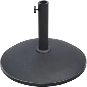 10kg Parasol Base Round Garden Umbrella Stand Tightening Screw Outdoor Stand