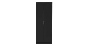 Madrid 2 Door Wardrobe in Black Ash (Ready Assembled)