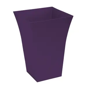 simpa 2PC Purple Large Milano Plastic Planters.