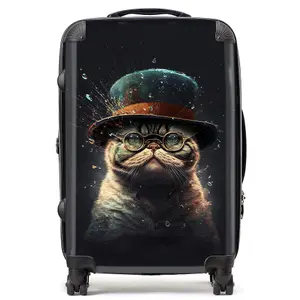 Shorthair Cat Splashart Suitcase - Medium