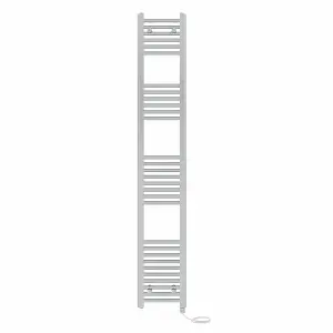 Right Radiators Prefilled Electric Straight Heated Towel Rail Bathroom Ladder Warmer Rads - Chrome 1800x300 mm