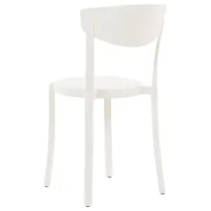 Set of 4 Garden Chairs VIESTE White