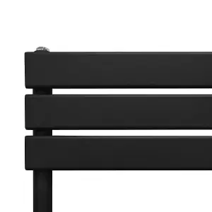 Flat Panel Towel Radiator - 1200mm x 500mm - Black