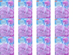 Max Flush Lavender Toilet Rim Block Cleaner (Twin Pack) (Pack of 12)