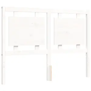 Berkfield Bed Frame with Headboard White 120x200 cm Solid Wood