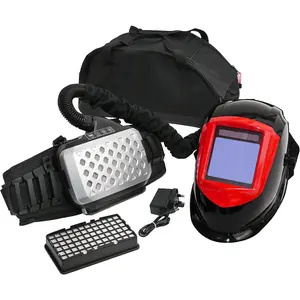 Advanced Auto Darkening Welding Helmet with PAPR System and Solar Power