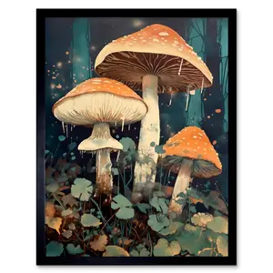 Alfiya Mushroom Fungi - Single Picture Frame Print