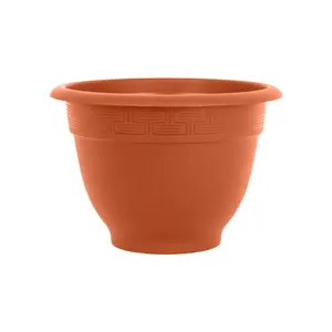 Wham Bell Pot 4x44cm Round Recycled Plastic Planter Terracotta