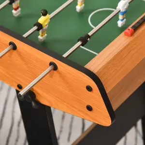 HOMCOM Folding Football Gaming Table Mini Foosball Soccer Table, Family Fun