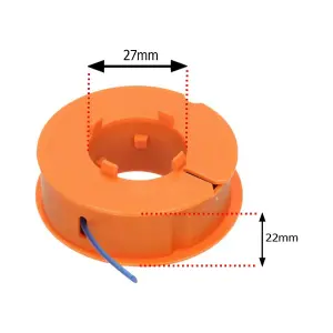 SPARES2GO Line & Spool compatible with Bosch ART23 ART26 ART30 Combitrim Easytrim Strimmer Trimmer