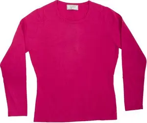 100% Merino Ladies Crew Neck Sweater Lipstick M Jumper