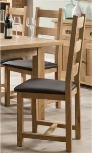 Suffolk Solid Oak Ladderback Dining Chair