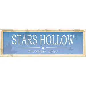 Grindstore Stars Hollow Slim Tin Sign Blue (One Size)