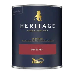 Dulux Trade Heritage Pugin Red Eggshell Wall paint, 750ml