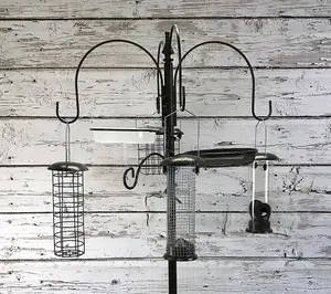 Dual Feeder Hanging Bracket for Bird Feeding Stations