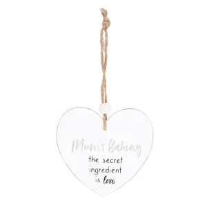 Something Different Mums Baking Secret Ingredient Hanging Sentiment Sign White (One Size)