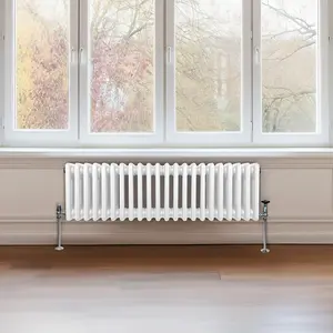 Traditional 3 Column Radiator - 300 x 1192 mm - White