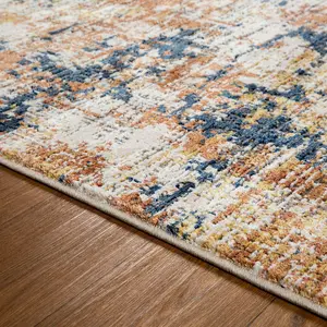 Modern Easy to Clean MultiColoured Abstract Rug for Living Room Bedroom & Dining Room-120cm X 180cm