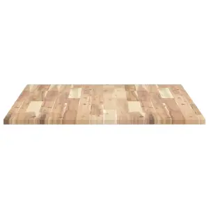 Berkfield Desk Top Untreated 100x80x2 cm Solid Wood Acacia