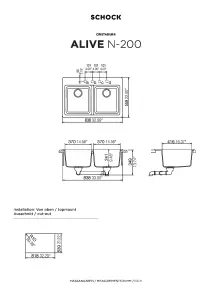 Schock Composite Granite Christadur Alive 2.0 Bowl Polaris Topmount Kitchen Sink - ALIN200APO