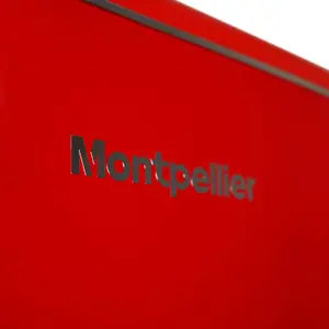 Montpellier MAB2035ER 70/30 Under Counter Retro Style Fridge Freezer in Red