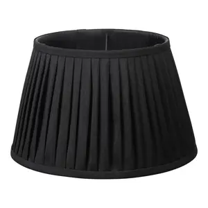 Kaat Polyester Blend Empire Lamp Shade ( Screw On ) Black / 23cm H x 35cm W x 35cm D