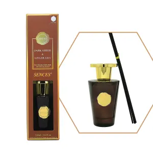 Reed Diffuser 300ml Sences Dark Amber Ginger Lily Air Freshener Aroma Fragrance