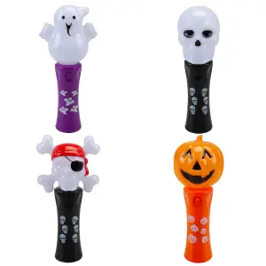 Halloween Flashing Wands Accessory Halloween Party, Trick or Treat 18.5cm Ghost