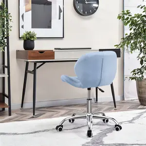 Erltrud Desk Chair Blue / Fabric