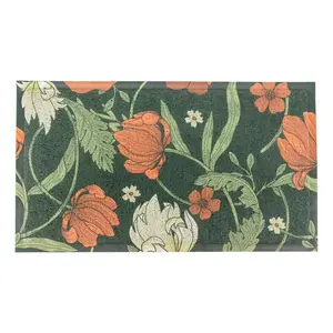 William Morris Rose Murlene W40 x L70 cm Non-Slip Indoor Outdoor Door Mat