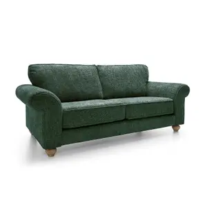 Ingrid 3 Seater Sofa in Jungle Green