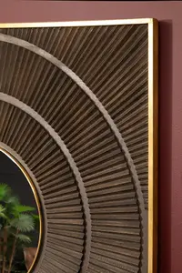 Interiors by Premier Sadari Mango Wood Wall Mirror