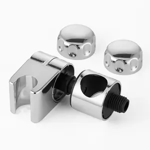 25mm Shower Head Holder Bathroom Chrome Slider Handheld Shower Head Bracket Fasteners to Fit 25mm Riser Rail