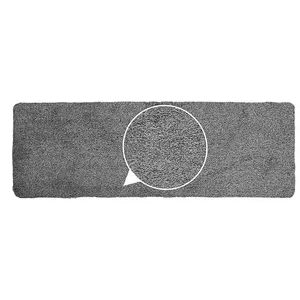 JVL Kensington Machine Washable Cotton Runner Barrier Doormat, 50x150cm, Grey