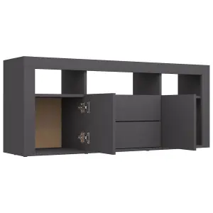 Berkfield TV Cabinet Grey 120x30x50 cm Engineered Wood