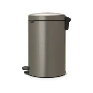 Brabantia NewIcon 20 Litre Soft Closing Pedal Bin Platinum