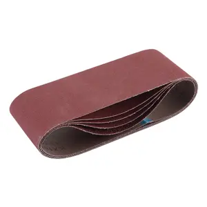 Draper  Cloth Sanding Belt, 100 x 610mm, Assorted Grit (Pack of 5) 09258