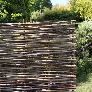 Capped Hazel Hurdle Fence Panel Premium Weave 6ft x 5ft