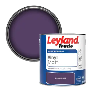 Leyland Trade Vinyl Matt Walls & Ceilings Emulsion Paint (S 5040-R50B) 2.5L