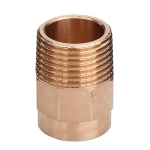 Brass Plumbing Fittings For Solder With Copper Pipes 15mm X 1/2inch Inch Male Bsp