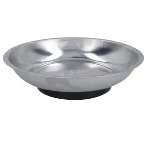 3 Pack Magnetic Parts Tray Dish Storage Holder Circular Round Stainless Steel 6" AT704