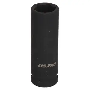 18mm 1/2in Drive Double Deep Metric MM Impact Socket 6 Sided Single Hex