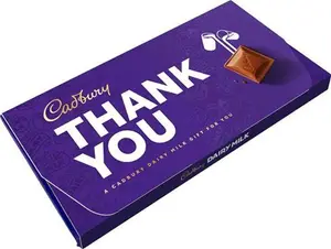 Cadbury Thank You Dairy Milk Chocolate Bar With Gift Envelope 3661