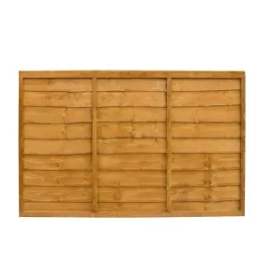 Traditional Lap 4ft Wooden Fence panel (W)1.83m (H)1.22m