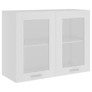 Eliotte Wall Mounted Display Cabinet White