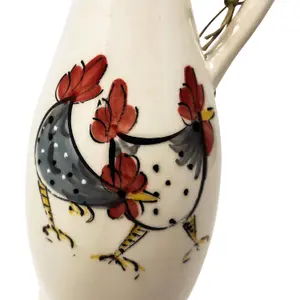 Farmhouse Hand Painted Ceramic Kitchen Dining Oil Pourer/Drizzler (H) 20cm